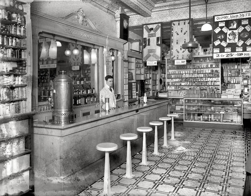 old school seltzer shop